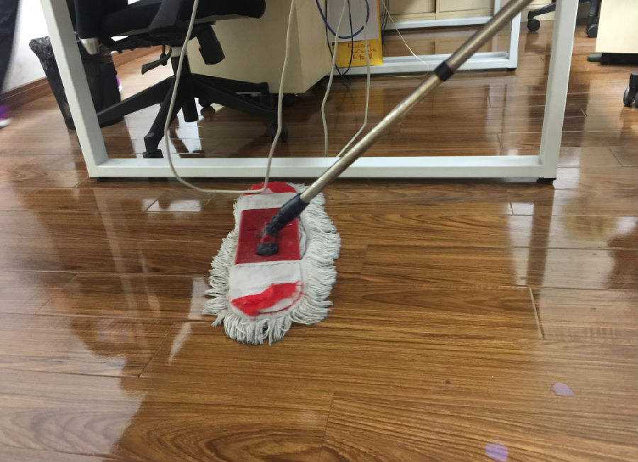 抚远县木地板保洁案例